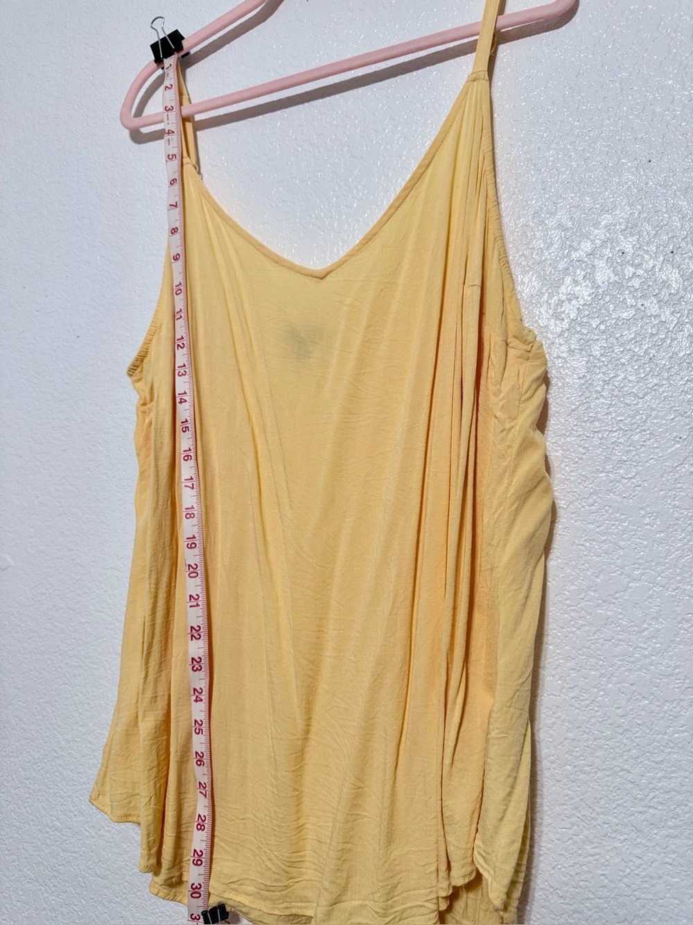 torrid Yellow V-Neck Spaghetti Strap Swing Cami